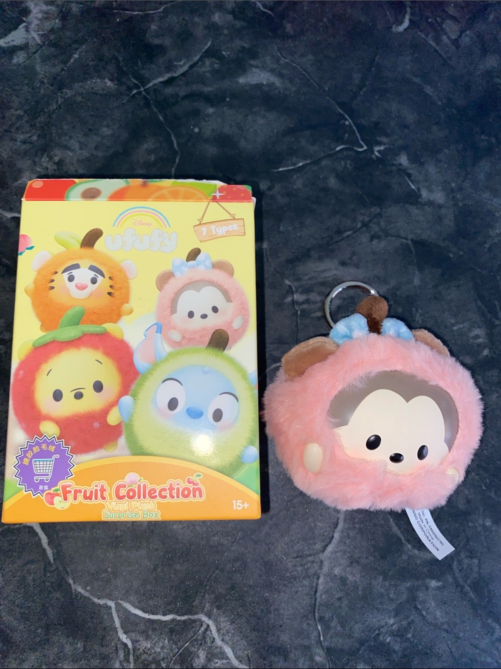 Disney ufufy Fruit Collection Vinyl Plush, CONFIRMED Minnie Mouse Bag Charm